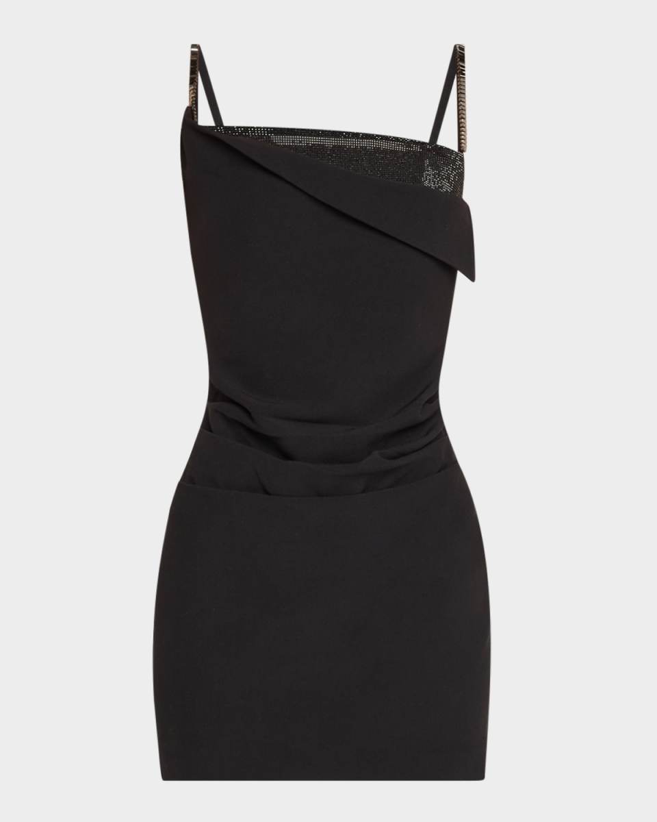 Crystal Crepe Mini Dress